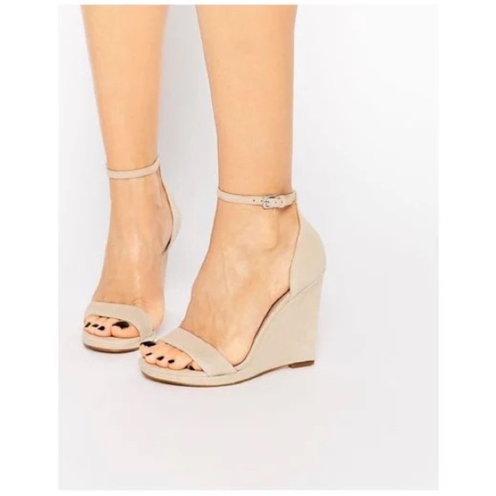 Aldo Elley Nude Wedge Sandals
